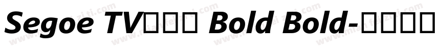 Segoe TV兰亭黑 Bold Bold字体转换